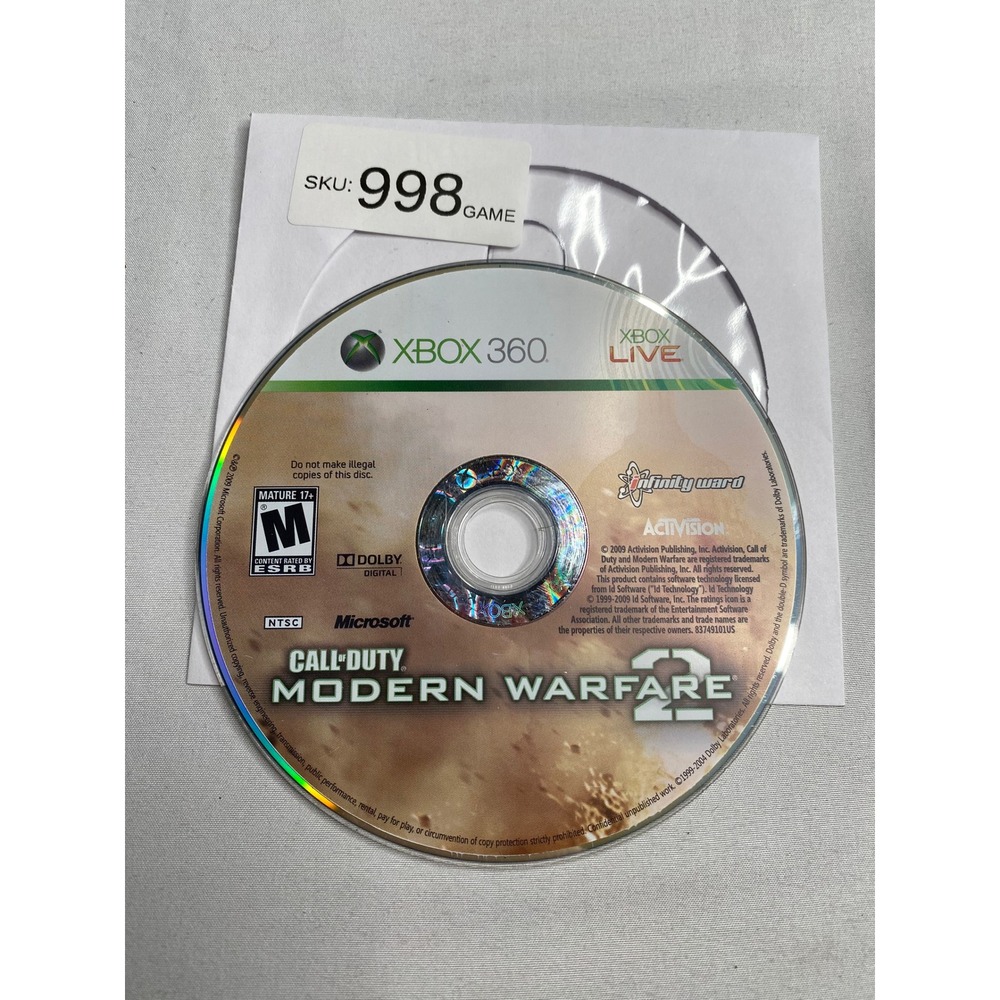 Call of Duty Modern Warfare 2 Microsoft Xbox 360
